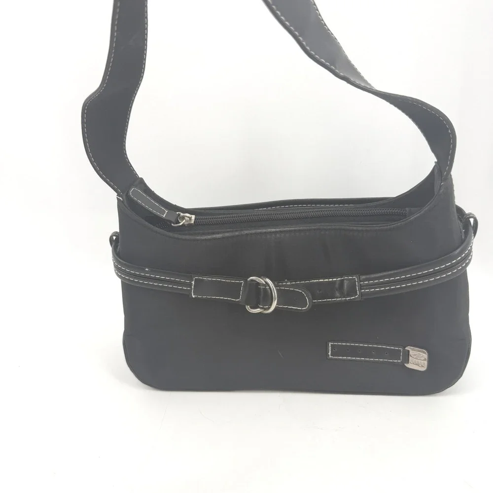 Bongo Y2K 90s Purse Black Small Mini Shoulder Bag Buckle